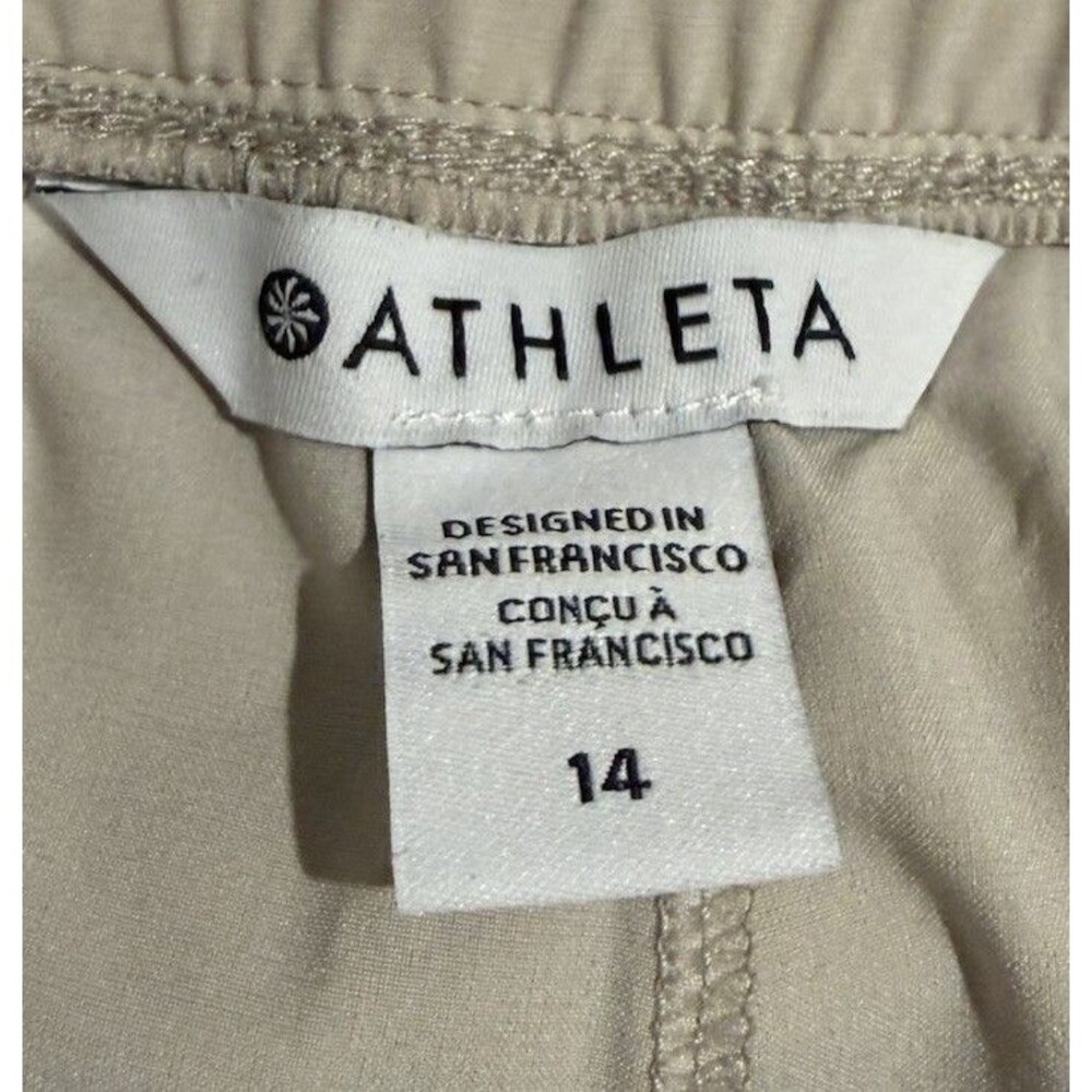 Athleta Avenue Wide Leg Crop Pant Cream, Size 14 NWOT - Picture 5 of 6